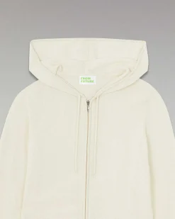 Hot FROM FUTURE Pull Hoodie Zippe Ecru