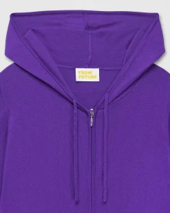 Clearance FROM FUTURE Pull Hoodie Zippe Violet Fluo