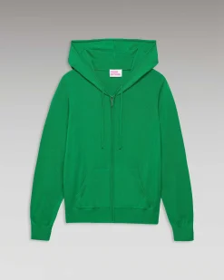 Sale FROM FUTURE Pull Hoodie Zippe Summer Green