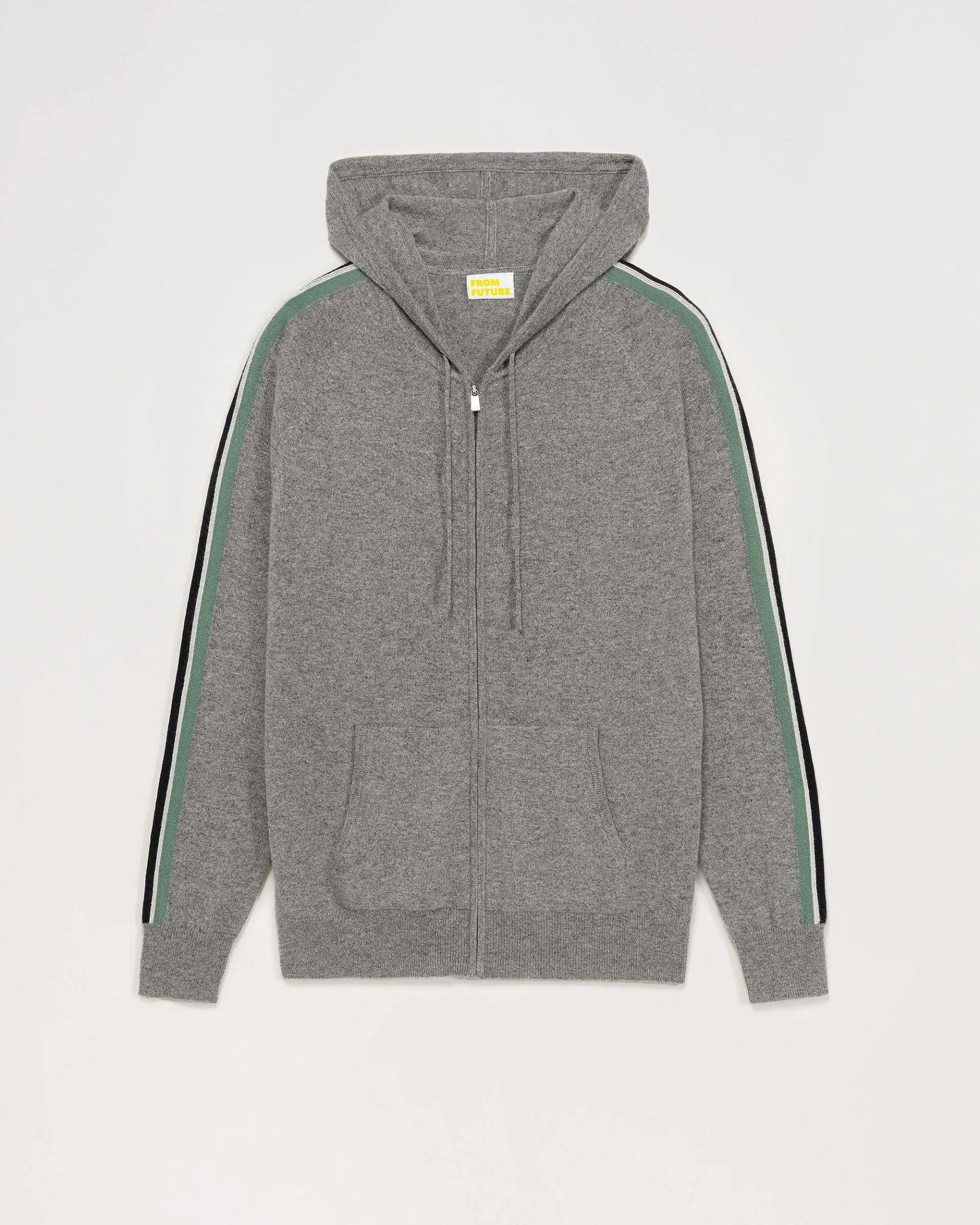 Sale FROM FUTURE Pull Hoodie Zippe Bandes