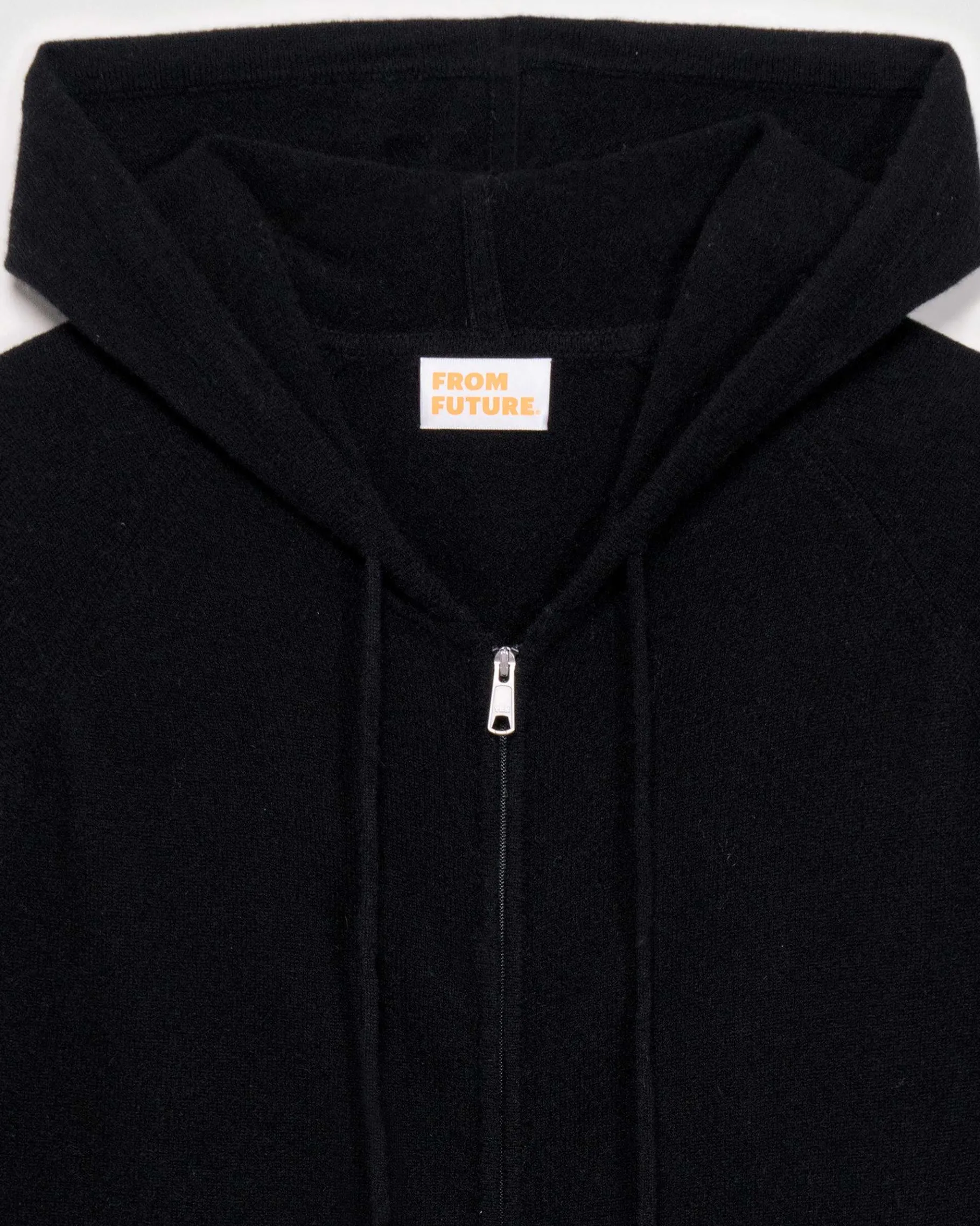Outlet FROM FUTURE Pull Hoodie Zippe Basique Noir
