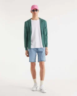 FROM FUTURE Pull Hoodie Zippe Uni Holiday Green