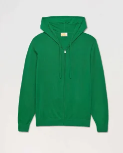 FROM FUTURE Pull Hoodie Zippe Uni Holiday Green