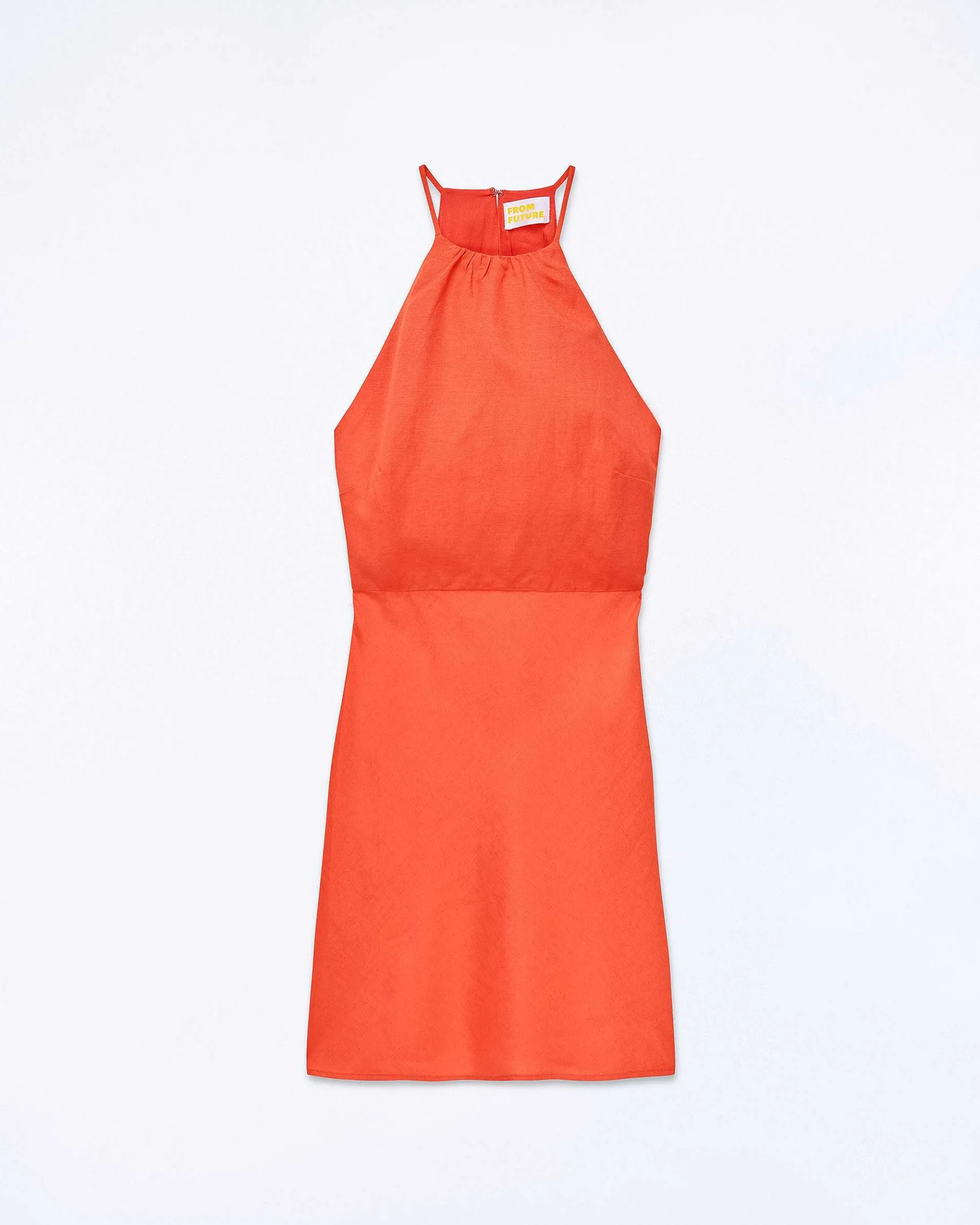 Outlet FROM FUTURE Robe Courte Bretelle Betty Orange