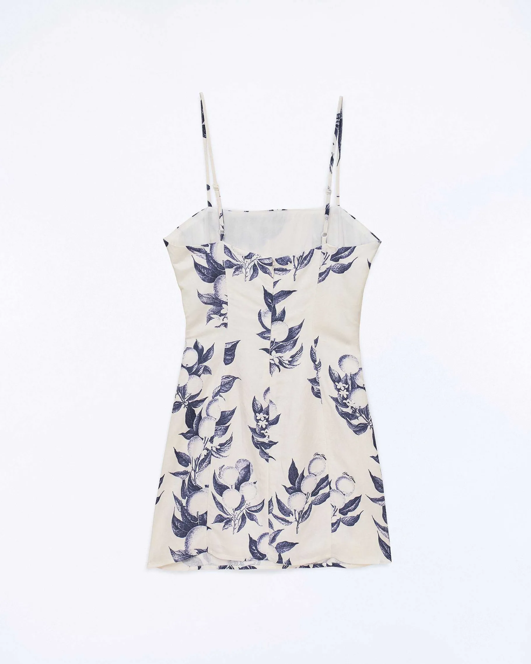 Sale FROM FUTURE Robe Courte Bretelle Rivka Toile De Jouy