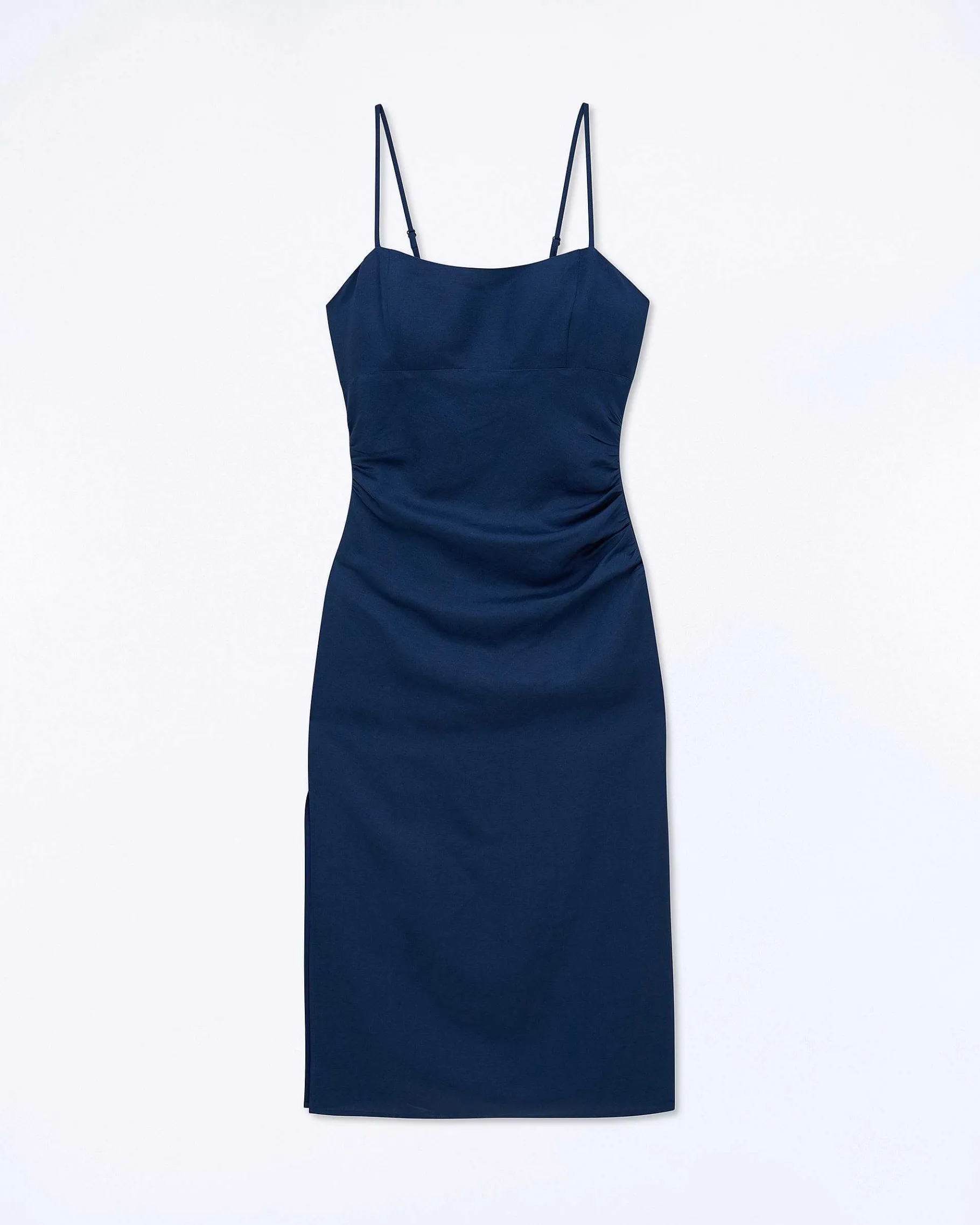 Sale FROM FUTURE Robe Longue Bretelle Navy