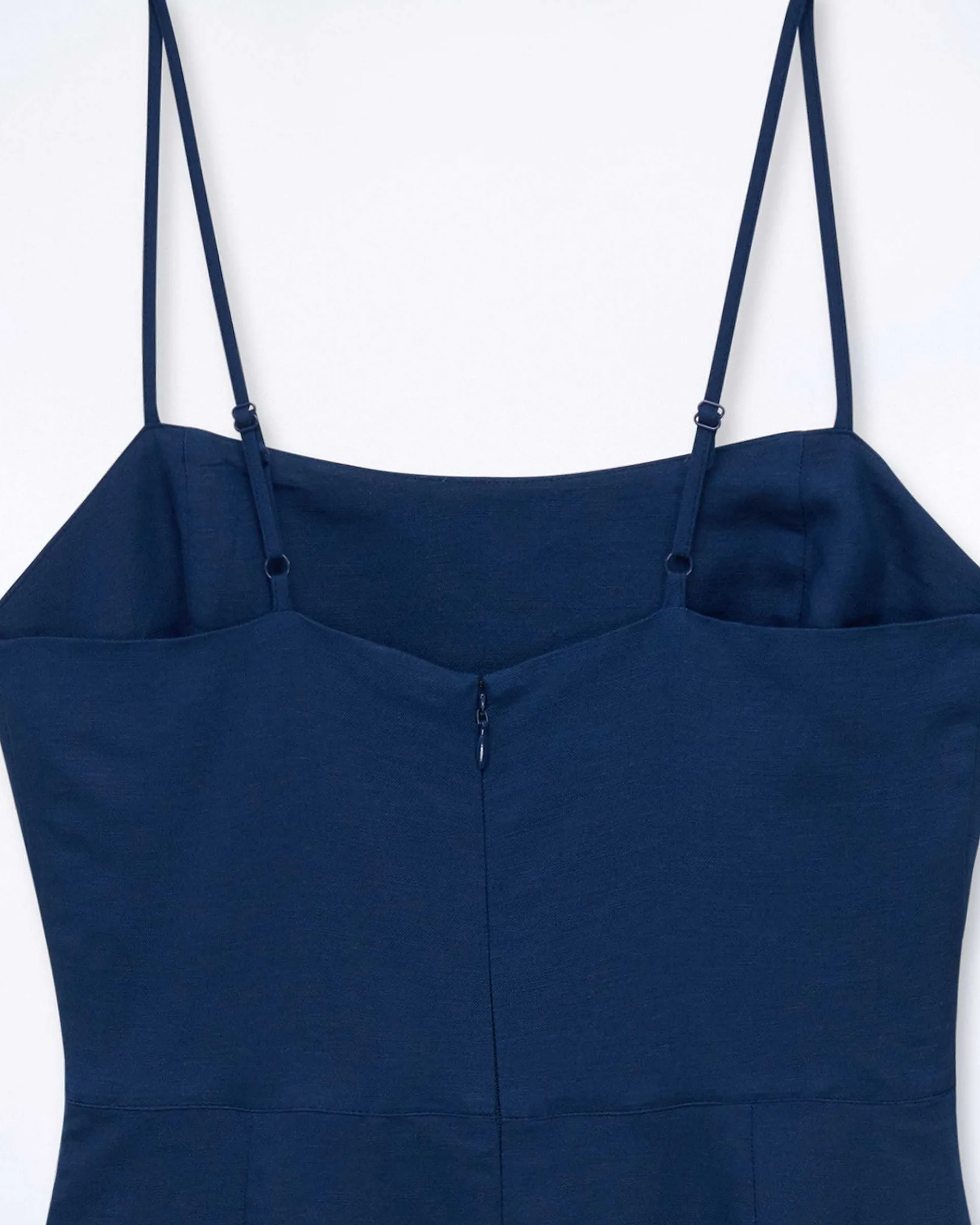 Sale FROM FUTURE Robe Longue Bretelle Navy