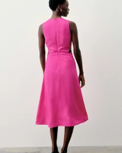 Online FROM FUTURE Robe Longue Bretelle Myra Disco Pink