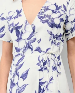 FROM FUTURE Robe Longue Manche Courte Evie Lilas