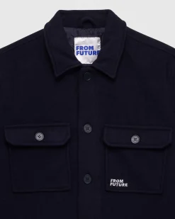 FROM FUTURE Surchemise Uni Navy