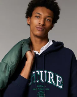 Online FROM FUTURE Sweatshirt Hoodie College Navy