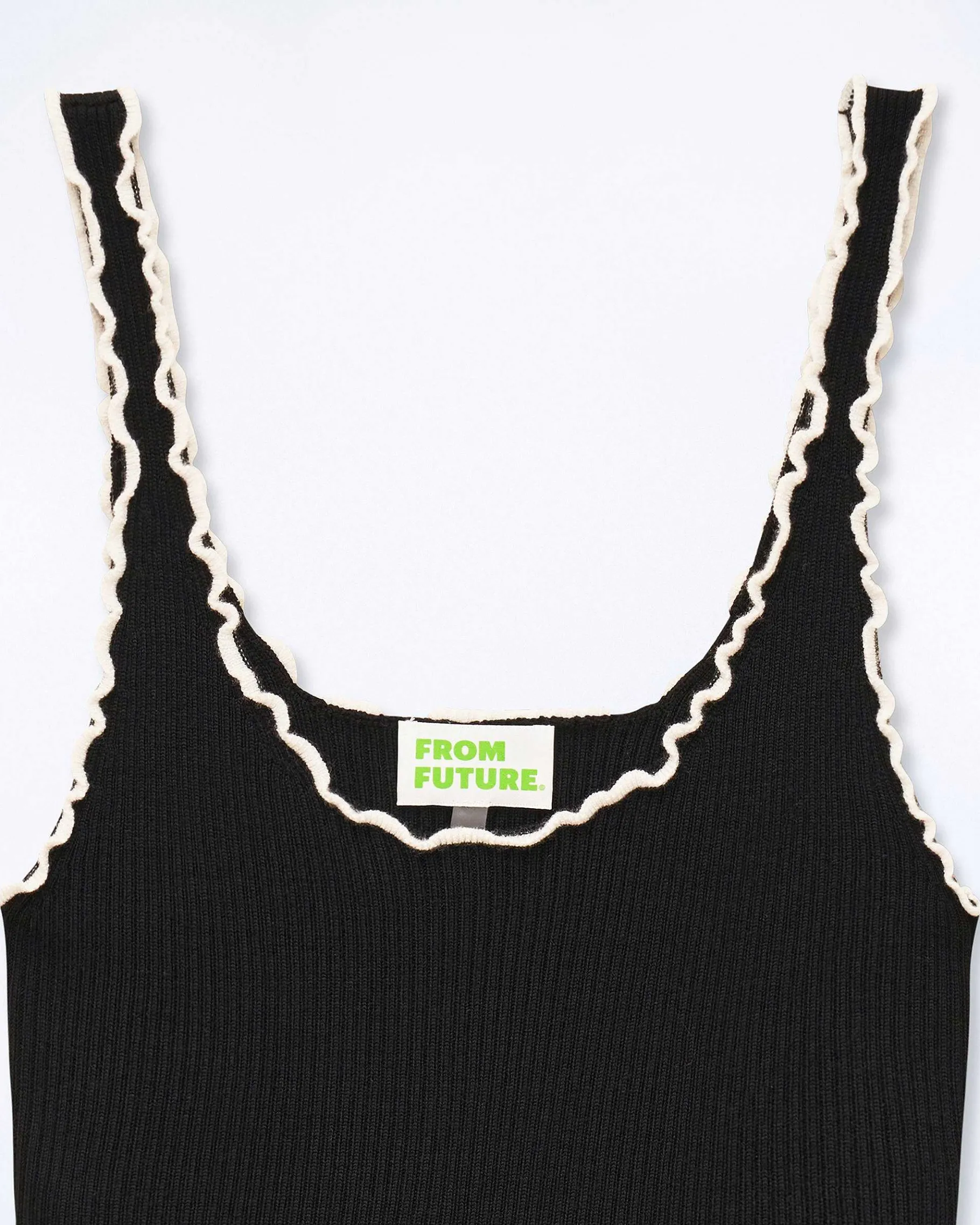 Clearance FROM FUTURE Top Brassiere Point Bourdon Bicolore Noir