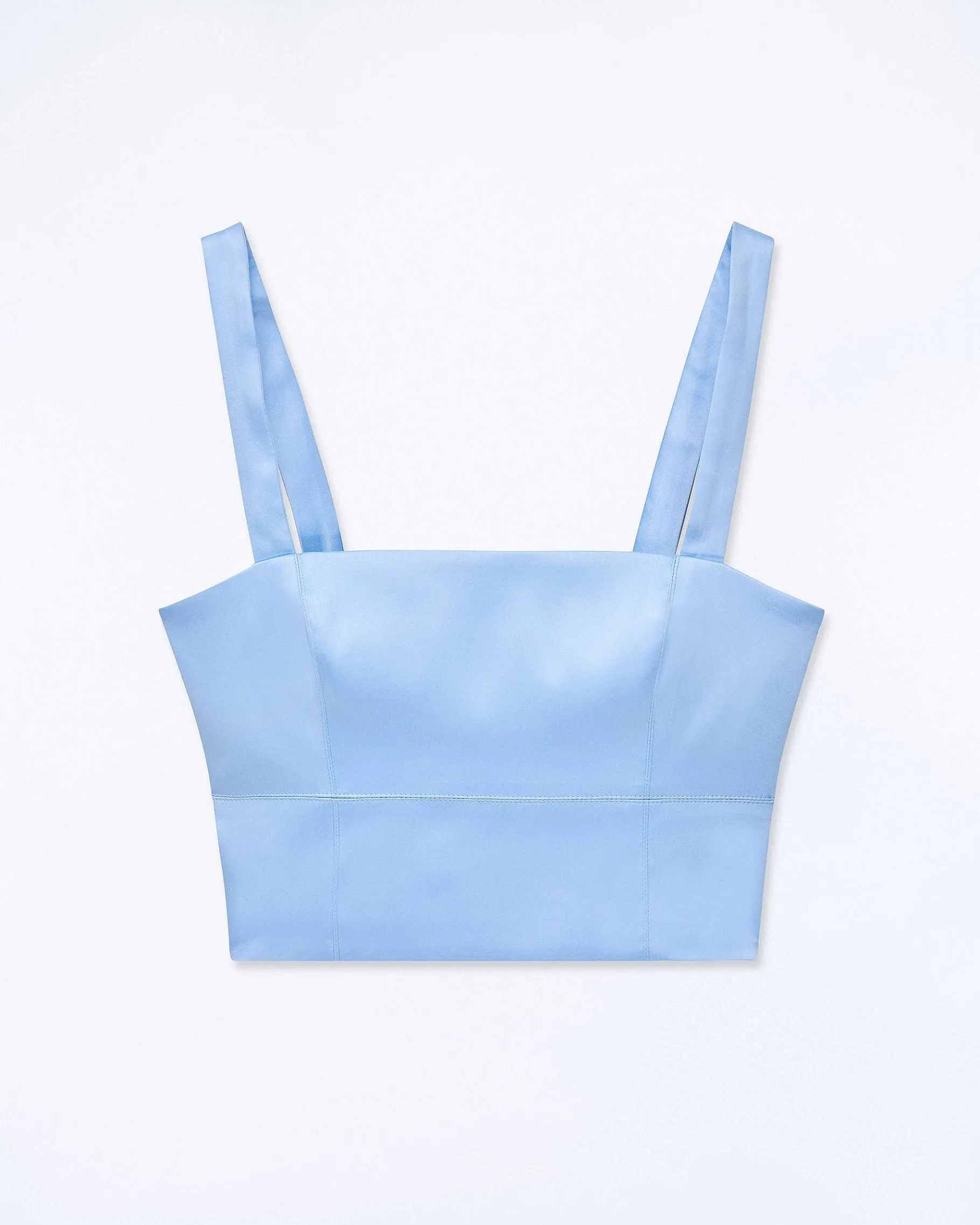 Outlet FROM FUTURE Top Bretelle Baby Blue