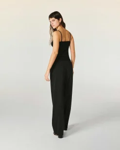Clearance FROM FUTURE Top Debardeur Bretelle Bijou Noir