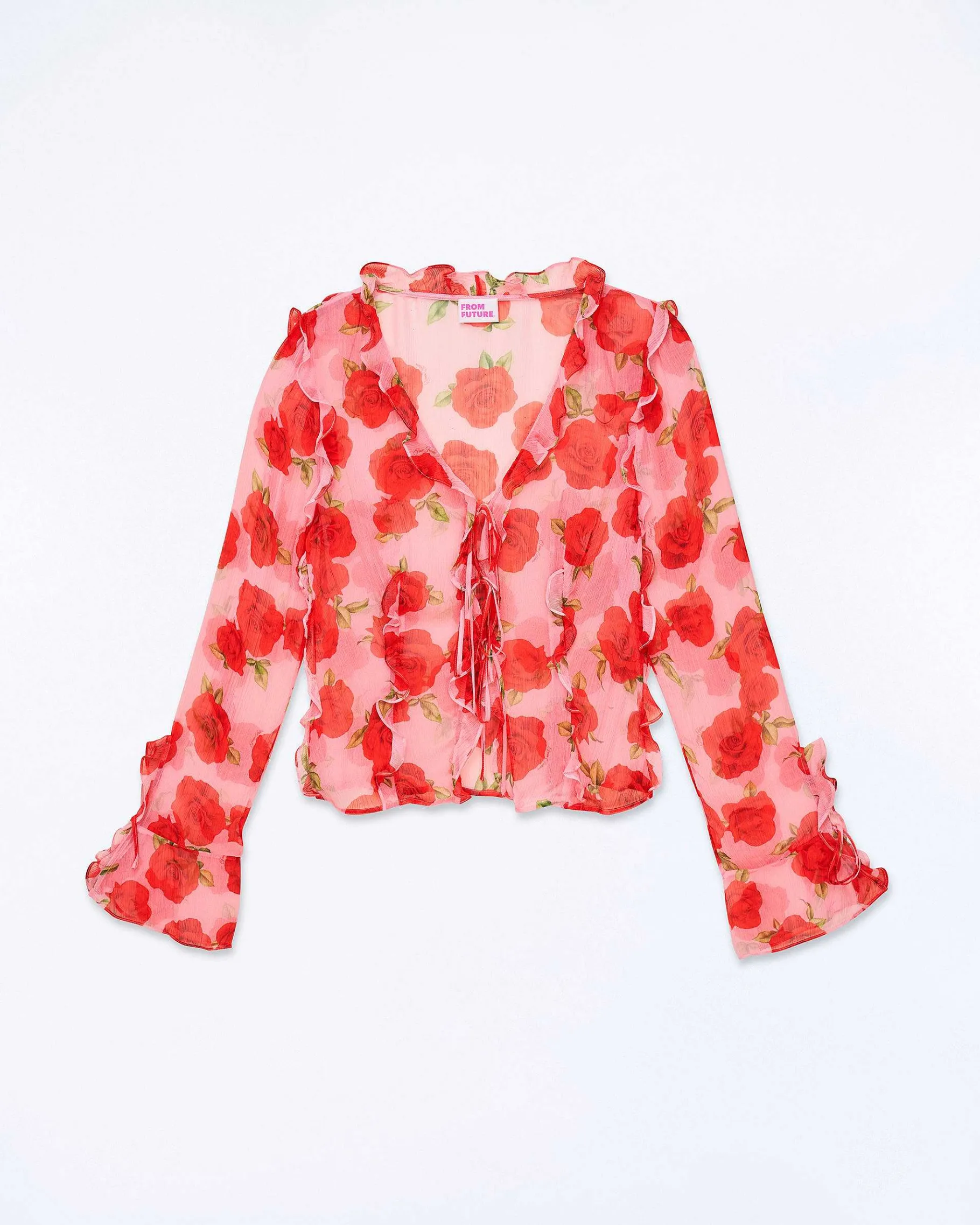 Discount FROM FUTURE Top Manches Longues Bettina Hot Roses