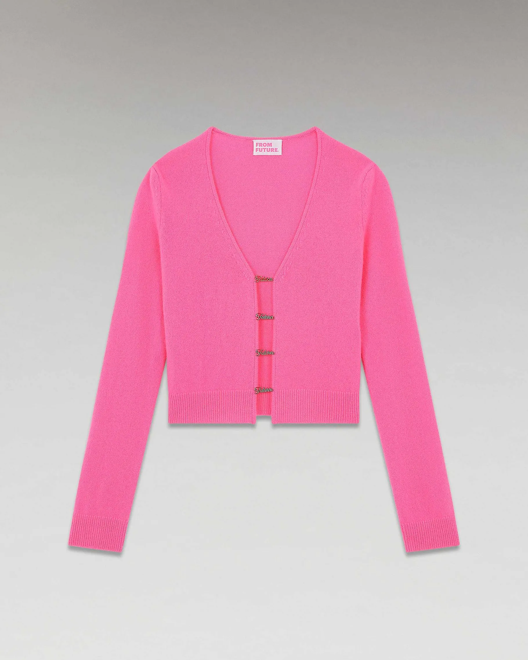 Discount FROM FUTURE Top Manches Longues Boutons Bijoux Sparkle Pink