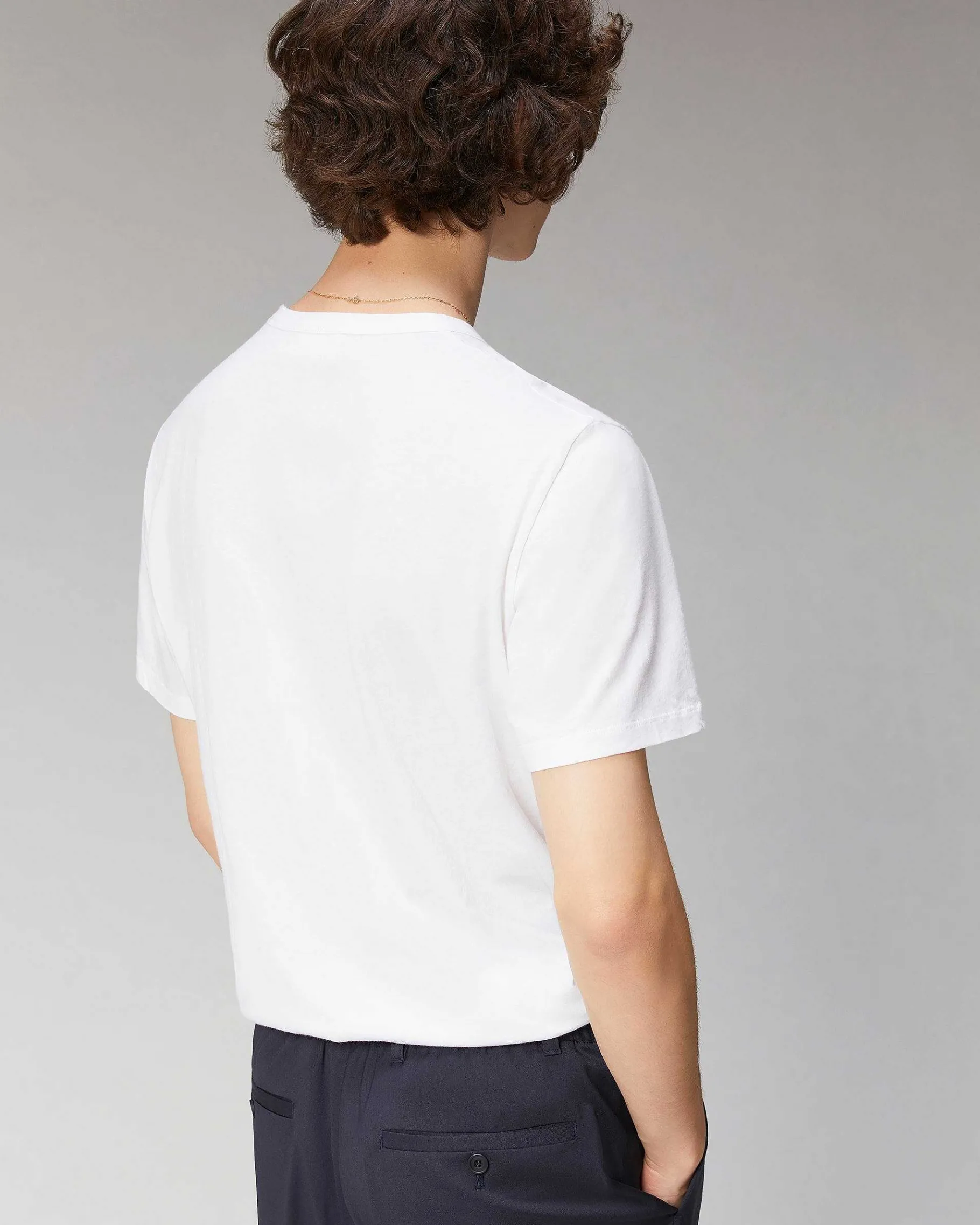 Online FROM FUTURE T-Shirt Col Rond Basique Blanc