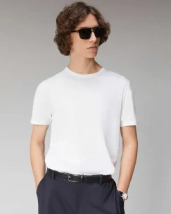 Online FROM FUTURE T-Shirt Col Rond Basique Blanc