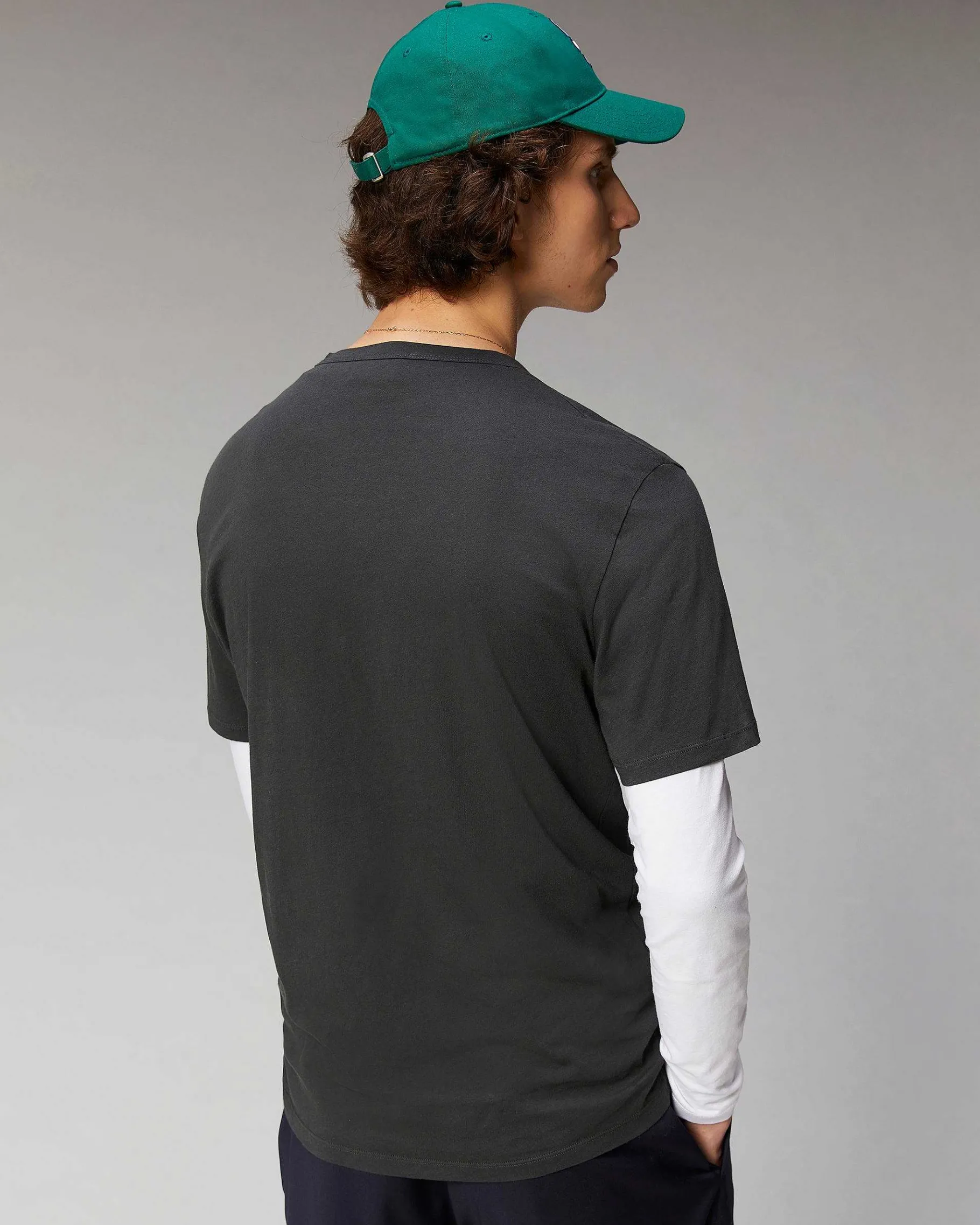 Clearance FROM FUTURE T-Shirt Col Rond Basique Anthracite