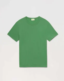 Hot FROM FUTURE T-Shirt Col Rond Basique Olive Green