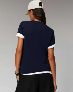 Sale FROM FUTURE T-Shirt Col Rond Basique Summer Green
