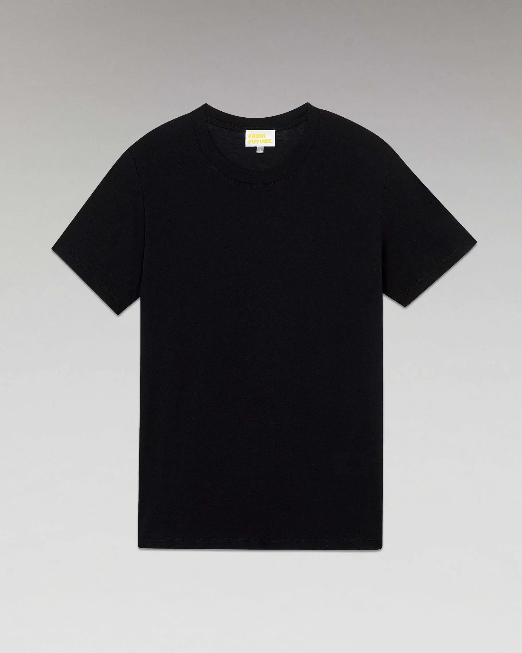 Discount FROM FUTURE T-Shirt Col Rond Basique Noir