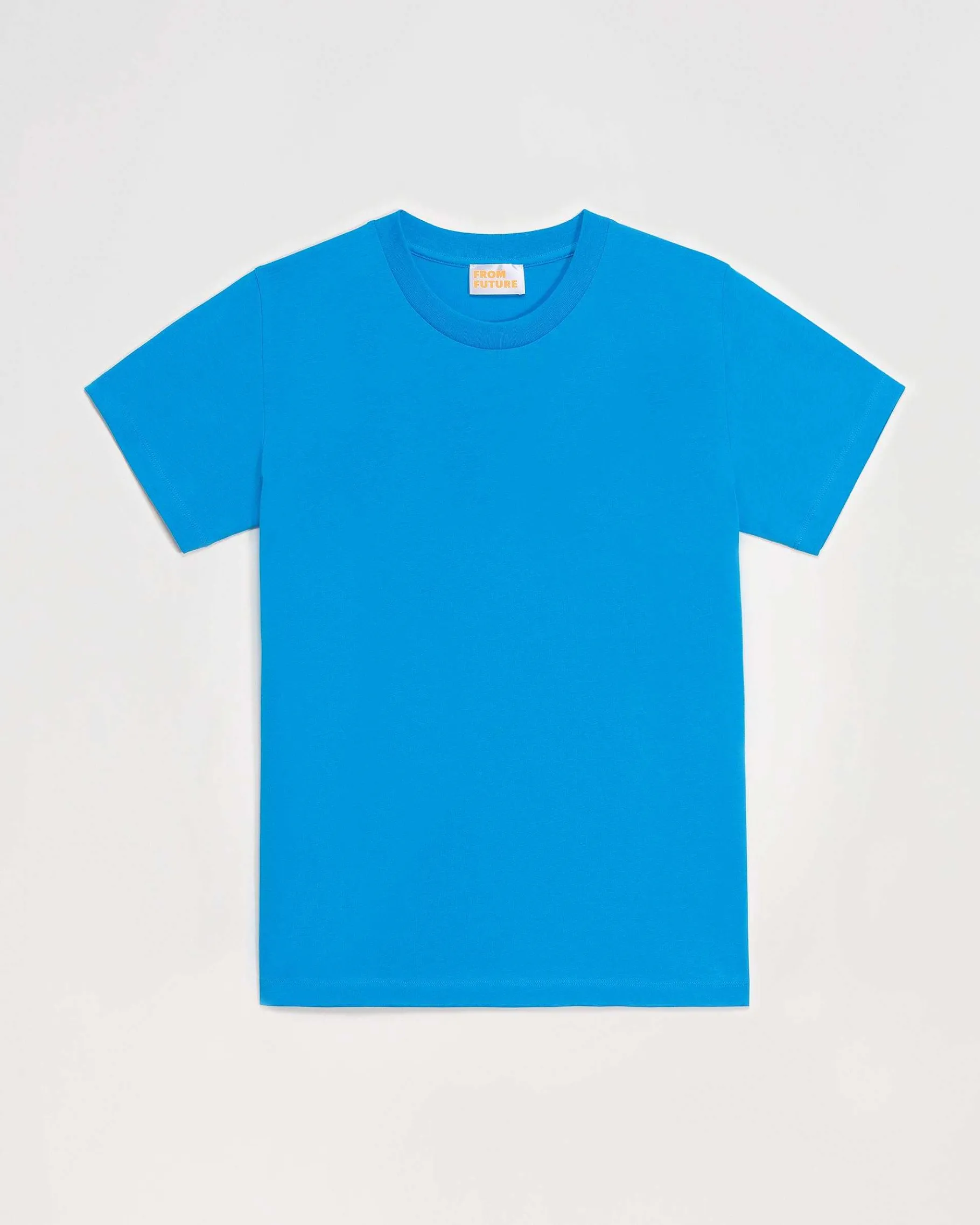 Online FROM FUTURE T-Shirt Col Rond Boyfriend Diva Blue