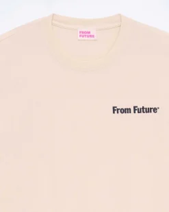Outlet FROM FUTURE T-Shirt Col Rond Sable
