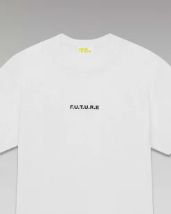Discount FROM FUTURE T-Shirt Col Rond Future Blanc