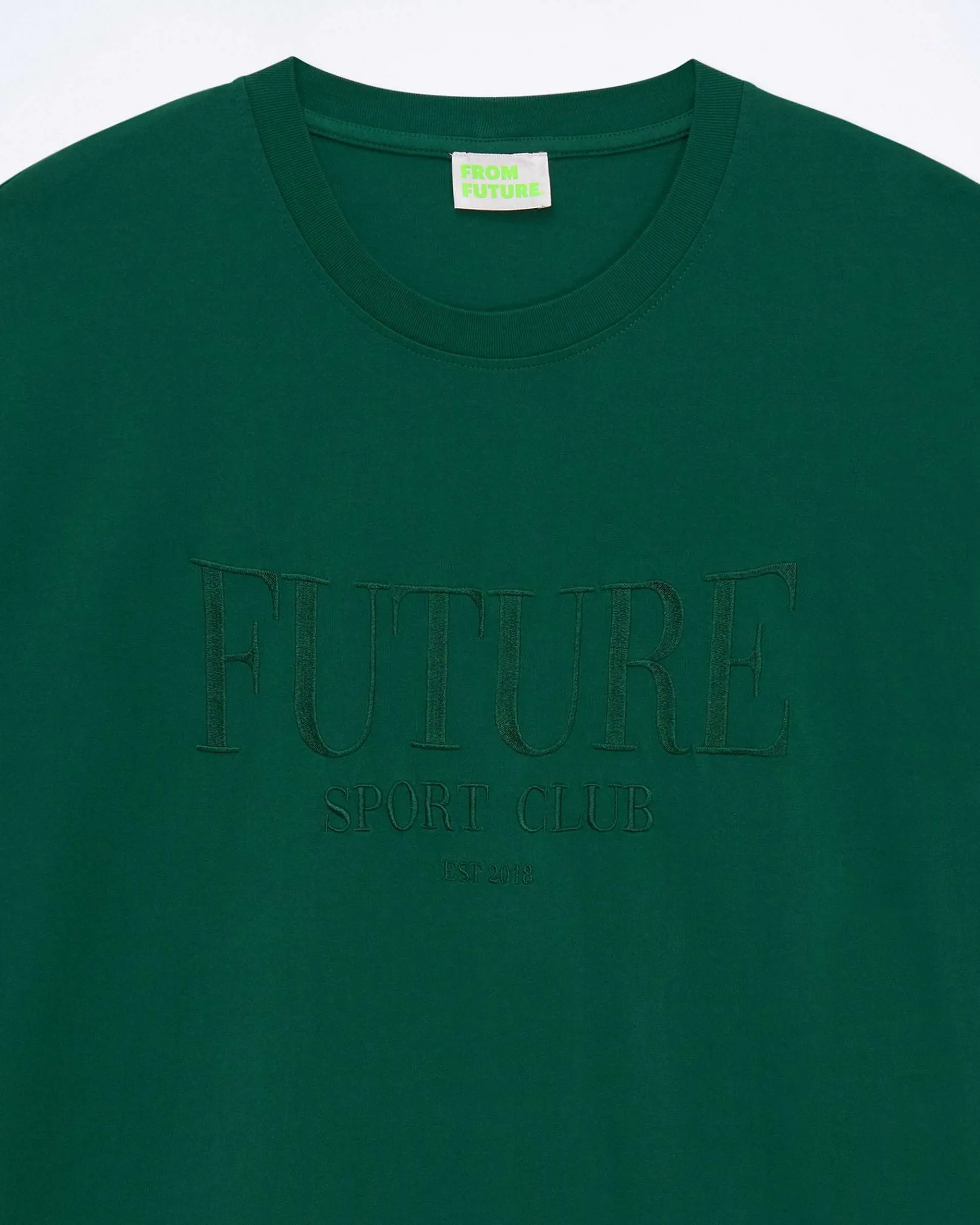 Hot FROM FUTURE T-Shirt Col Rond Future College Green