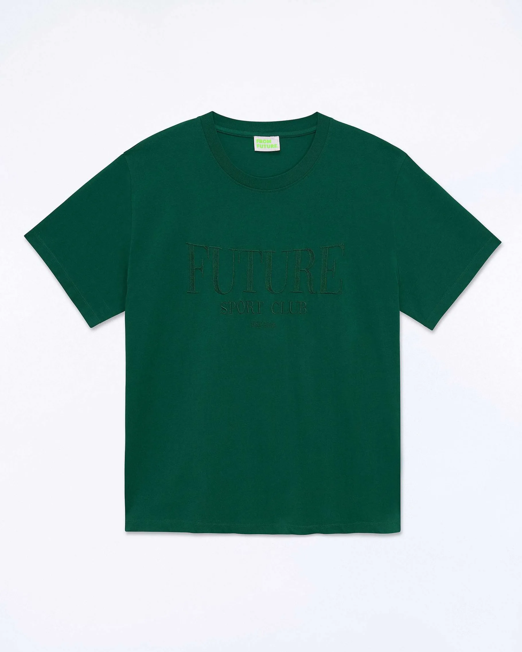 Hot FROM FUTURE T-Shirt Col Rond Future College Green