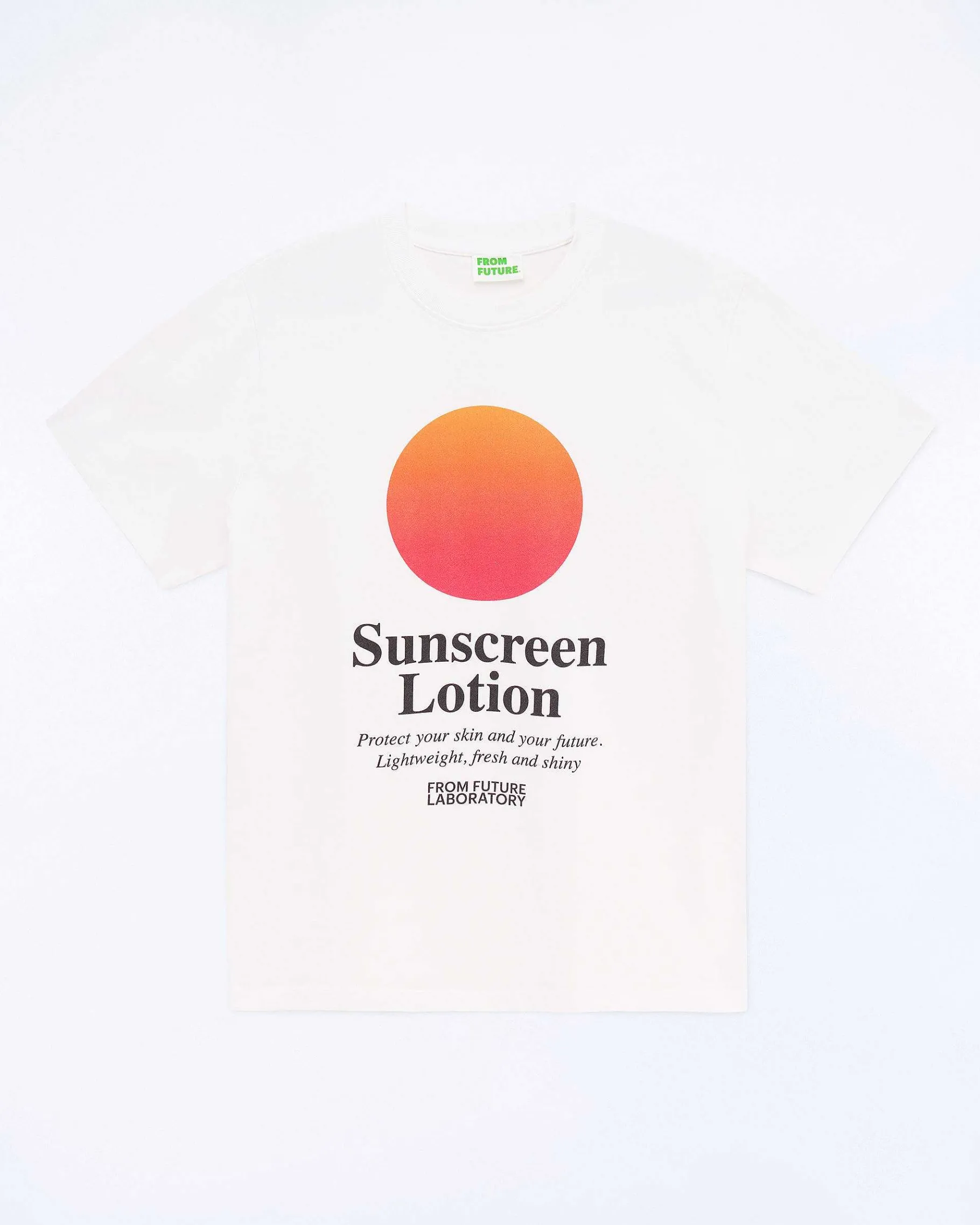 Hot FROM FUTURE T-Shirt Col Rond Manches Courtes Blanc