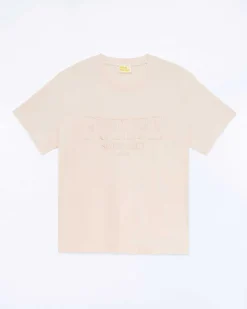 FROM FUTURE T-Shirt Col Rond Manches Courtes Sable