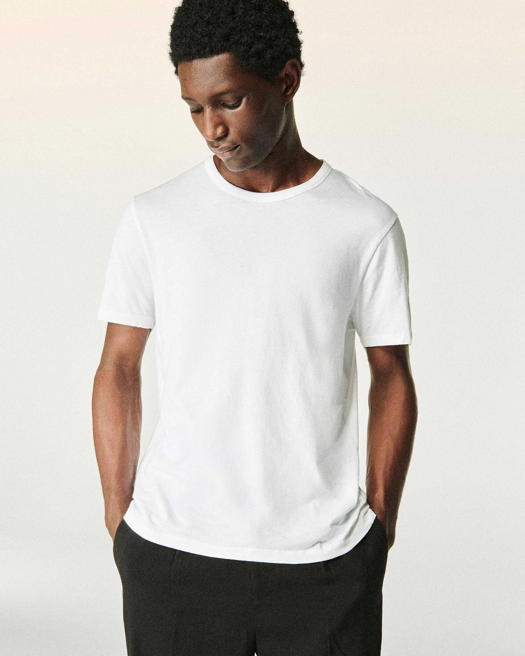 Sale FROM FUTURE T-Shirt Col Rond Uni Navy