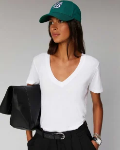 Best FROM FUTURE T-Shirt Col V Basique Noir