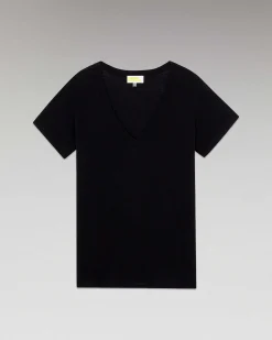 Best FROM FUTURE T-Shirt Col V Basique Noir