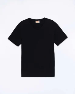 Best FROM FUTURE T-Shirt Col V Manches Courtes Noir