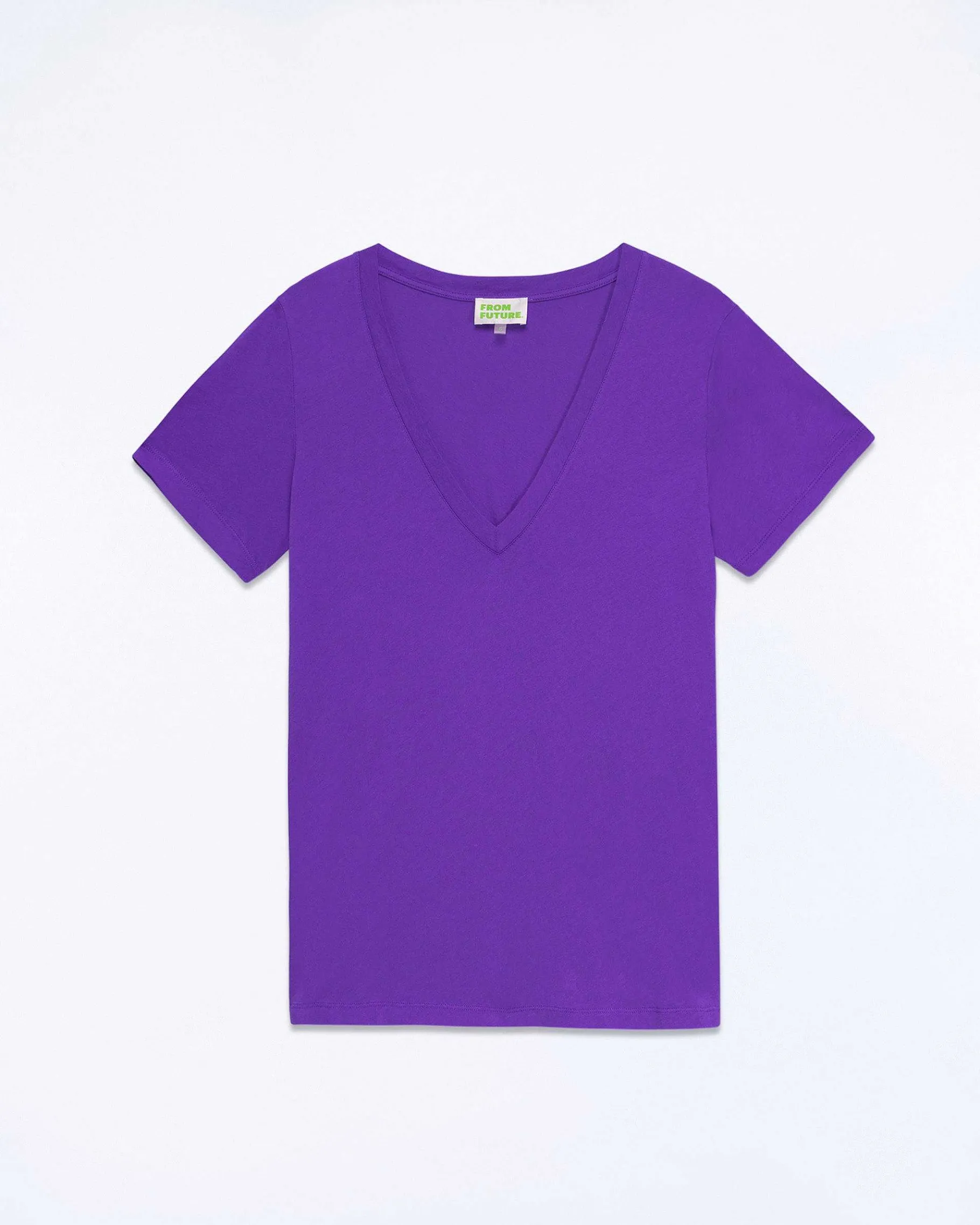 Online FROM FUTURE T-Shirt Col V Supima Pop Purple