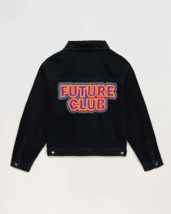 Clearance FROM FUTURE Veste Jean Future Club Neon Noir