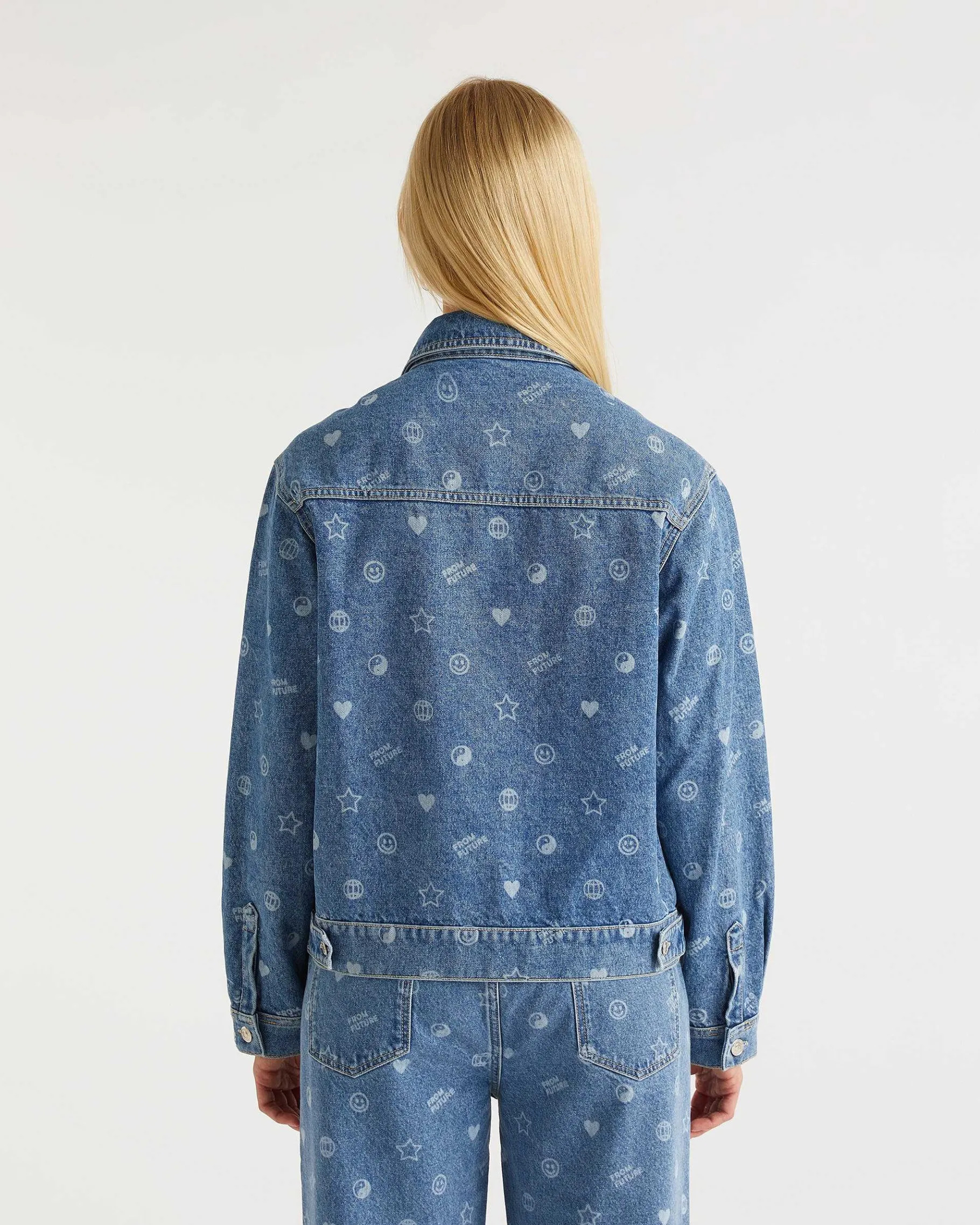New FROM FUTURE Veste Laser Light Blue
