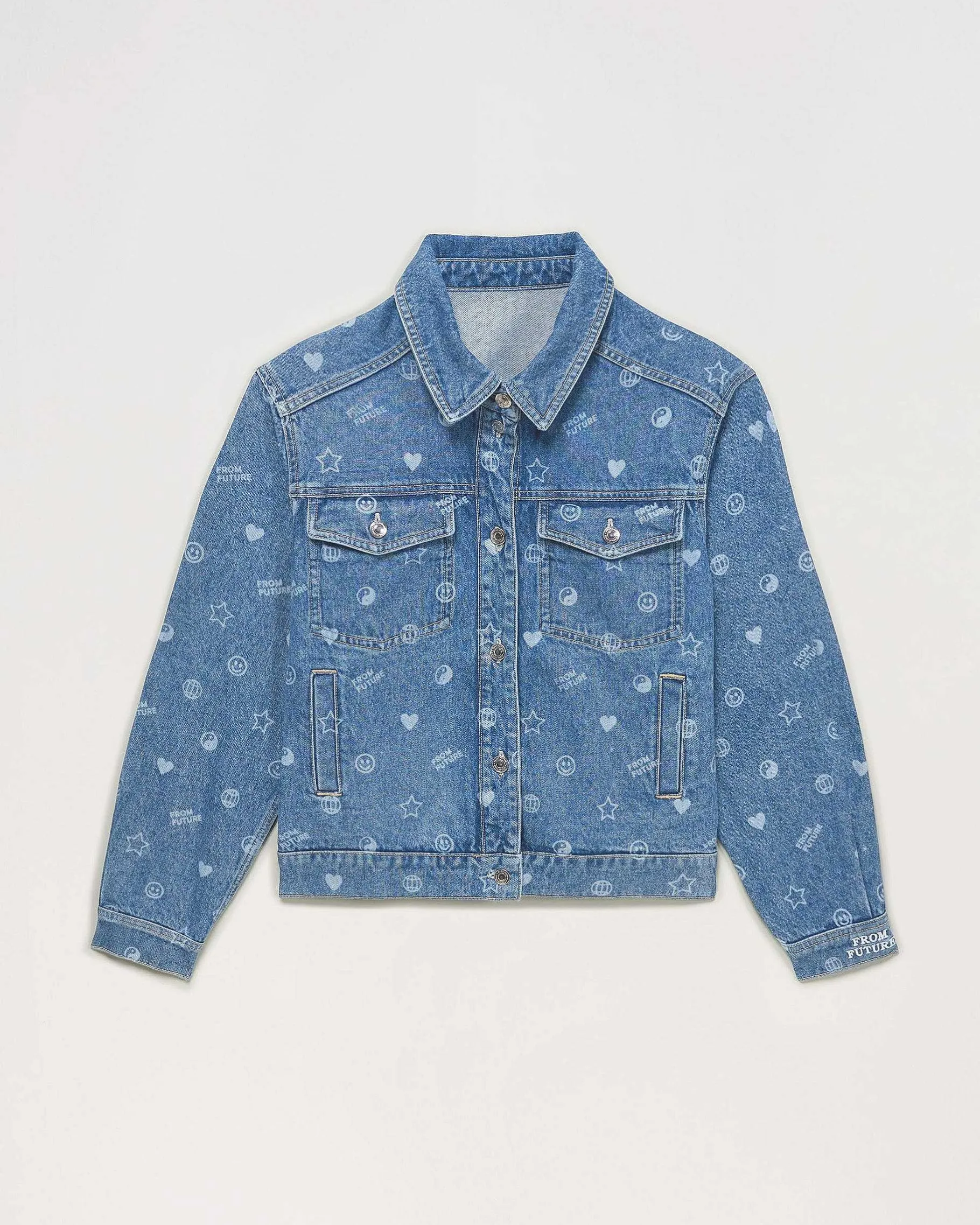 New FROM FUTURE Veste Laser Light Blue